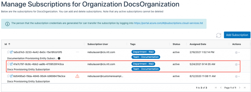 How Do I View, Tag, and Manage Subscriptions and Nebula Metadata ...