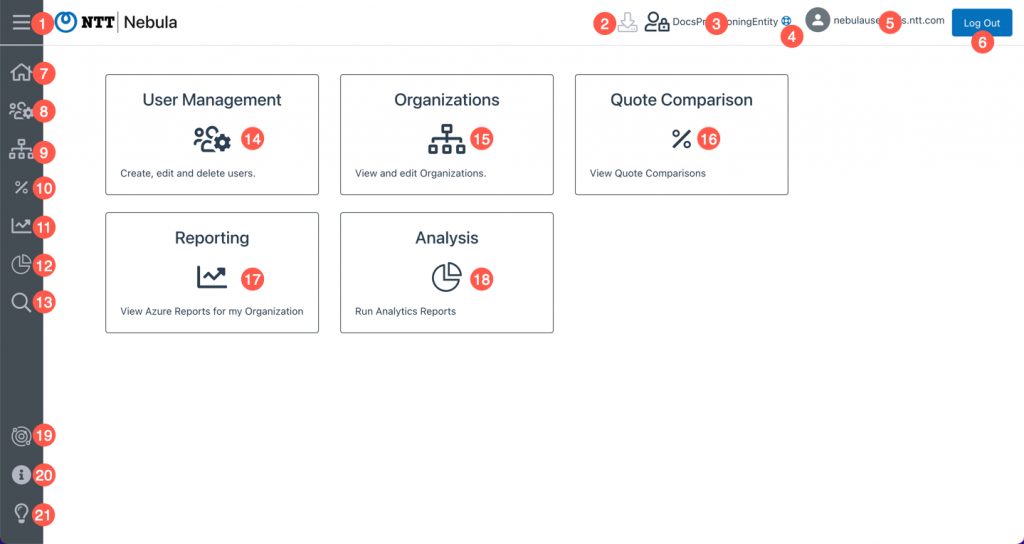 Navigating the Nebula UI Home Page – Nebula Documentation